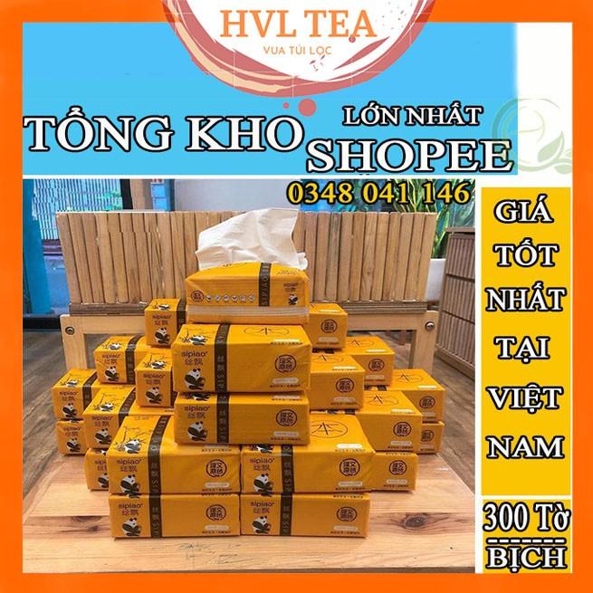 Giấy ăn gấu trúc Sipiao - Thùng 30 bịch - Hàng Chuẩn gói 300 tờ