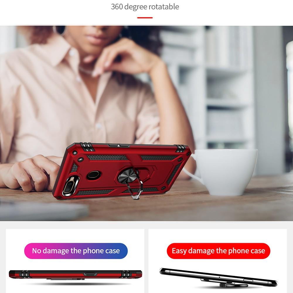 Ốp lưng cho Oppo A12 chống sốc 2 lớp kèm nhẫn iring làm giá đỡ