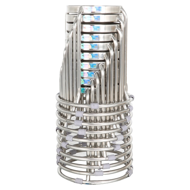 Bộ 10 Ghế đôn inox mặt 30 phi 19 cao cấp