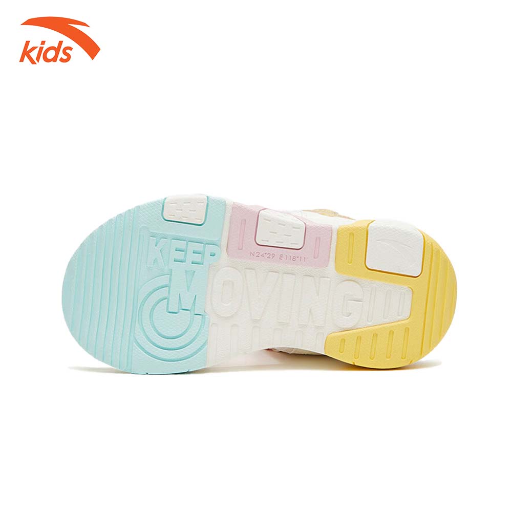 Sandals thời trang thể thao bé gái Anta Kids siêu nhẹ, quai dán tiện lợi, thoáng khí W322329971