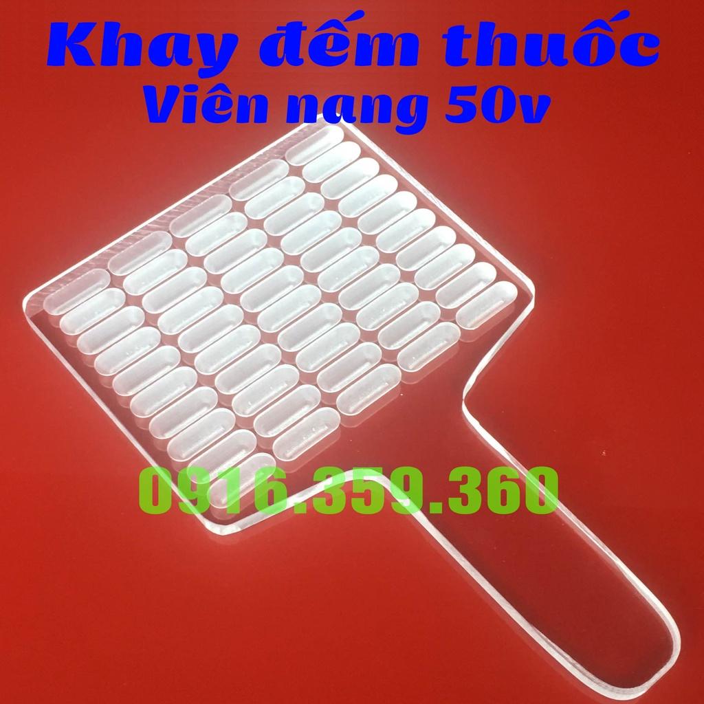 Khay đếm thuốc viên nang thủ công Size 50