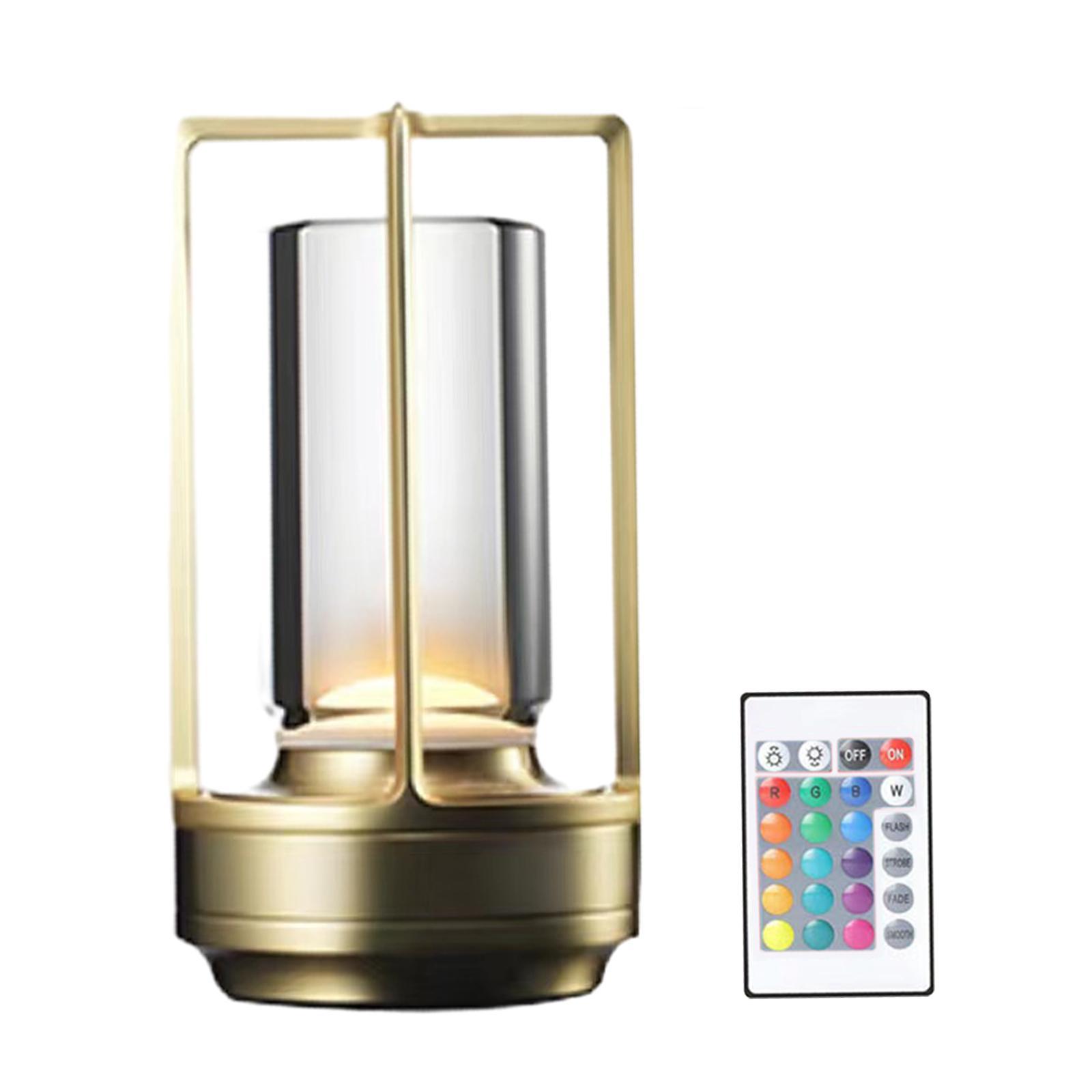 Touch Control Table Lamp Remote Control Modern RGB 16 Colors NightStand Lamp