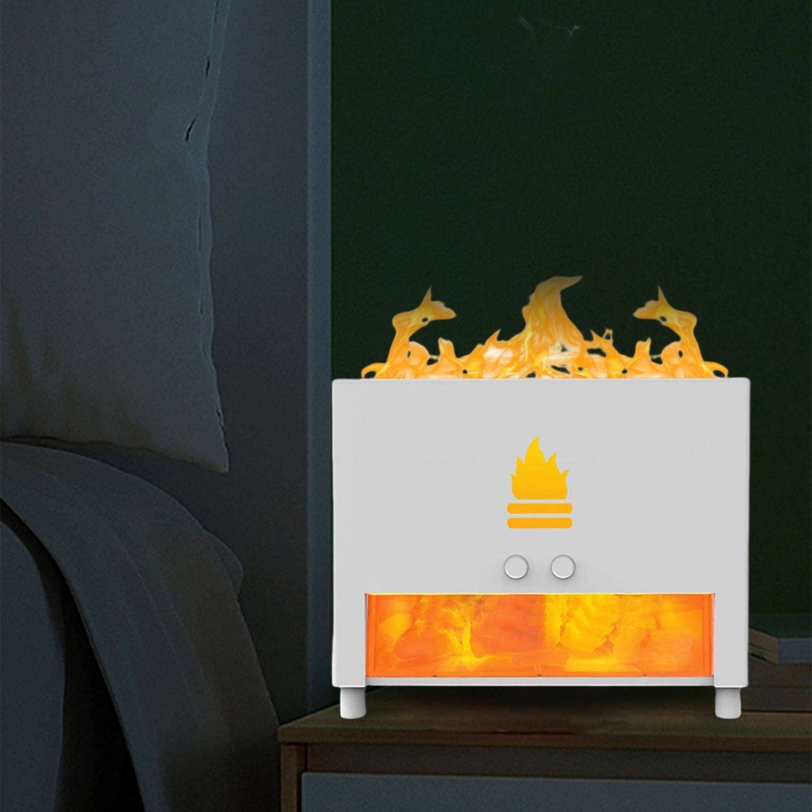 Air Humidifier, Realistic Flame  Maker Essential Oil Dorm Auto Shut Off for Bedroom