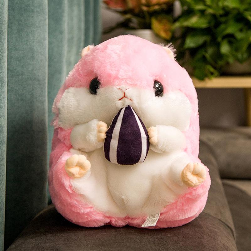 40CM Chuột Hamster Có Mền Sang Trọng Đồ Chơi Phun Ra Nhồi Bông Mềm Sang Trọng Động Vật Búp Bê Trang Trí Nhà Quà Tặng Dễ Thương Cho Trẻ Em