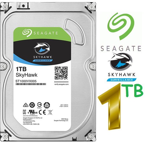 Ổ Cứng Camera Seagate SkyHawk 1TB ST1000VX005 - Hàng chính hãng