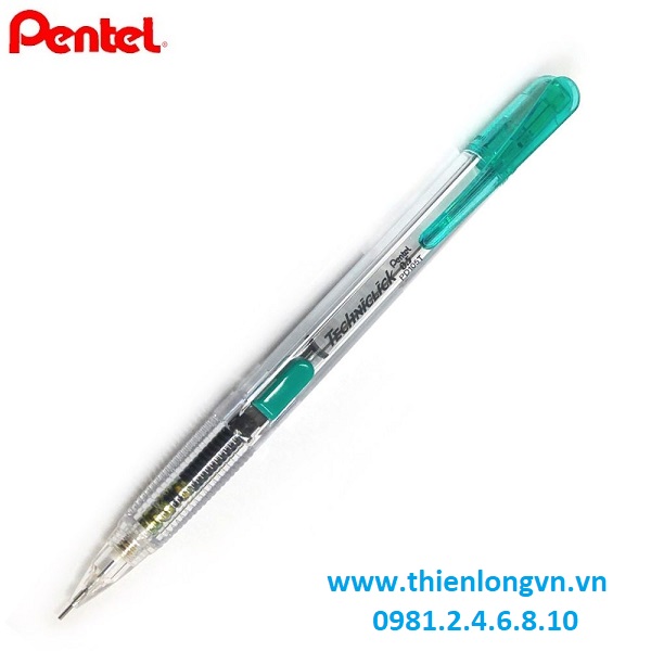 Bút Chì kim bấm giữa Pentel 0.5mm – PD105T thân xanh lá