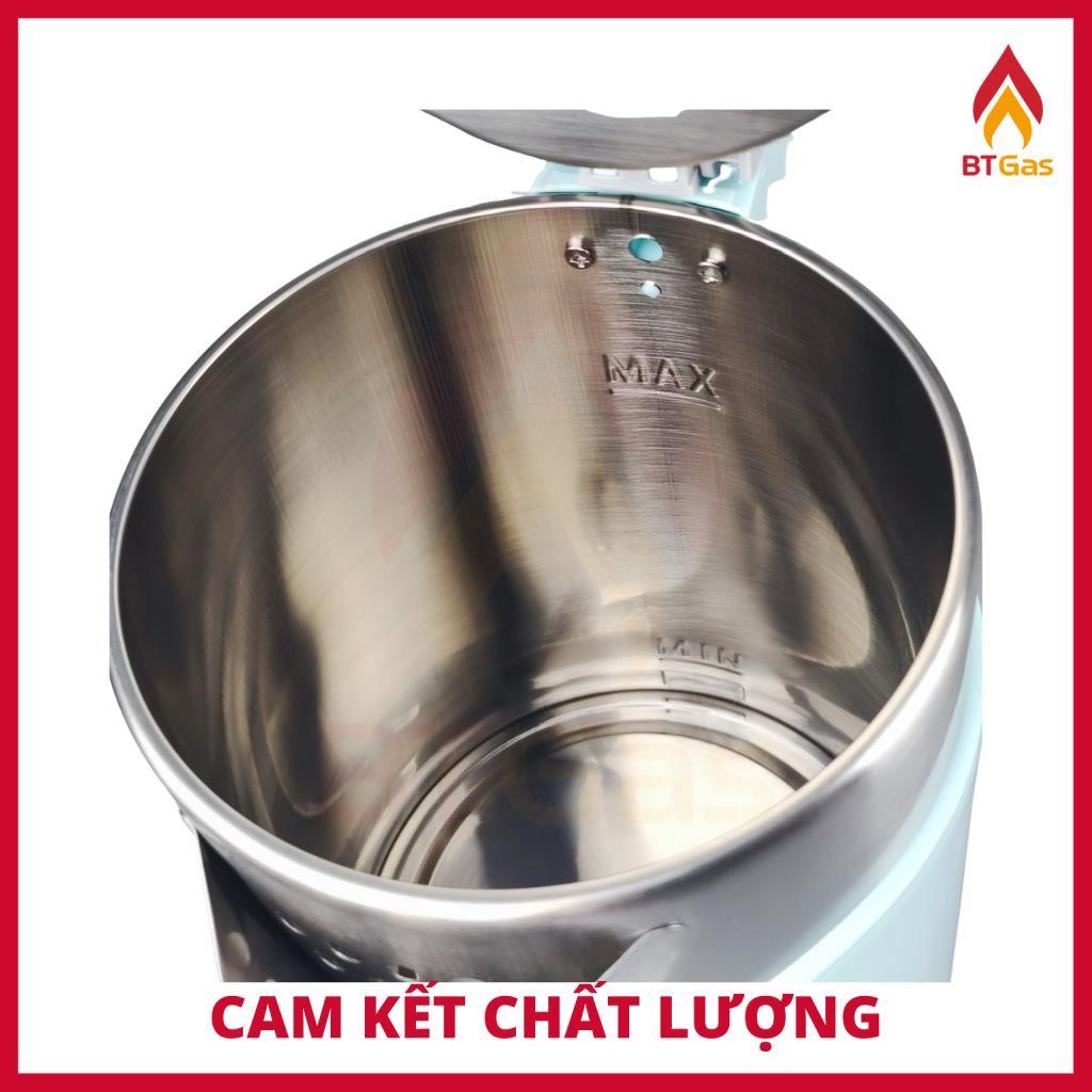 Bình đun siêu tốc dung tích 2.3 Lít, ấm siêu tốc Inox 2 lớp chống phỏng đun nước siêu nhanh Ladomax HA-886 - Hàng chính hãng