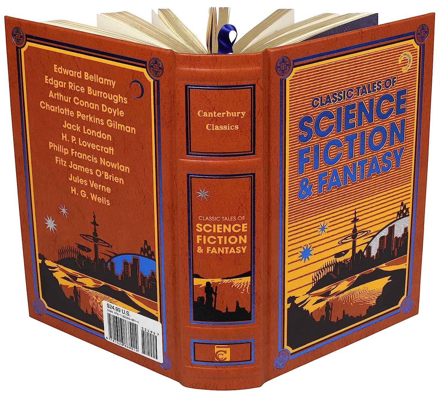 Classic Tales of Science Fiction &amp; Fantasy (Leather-bound Classics)