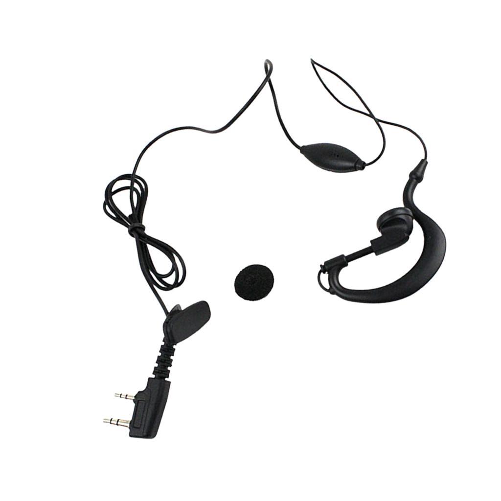 2Pin K Type Earphone with Mic Walkie Talkie Headphones + Battery Case