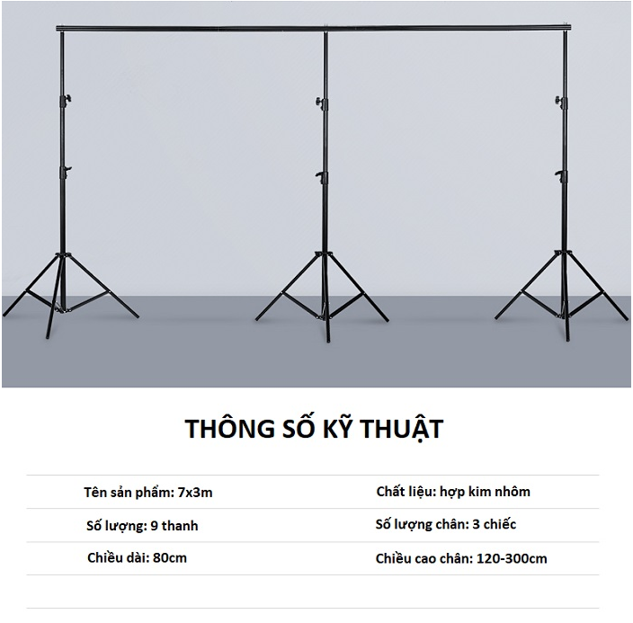 KHUNG TREO PHÔNG DI ĐỘNG 3X7M