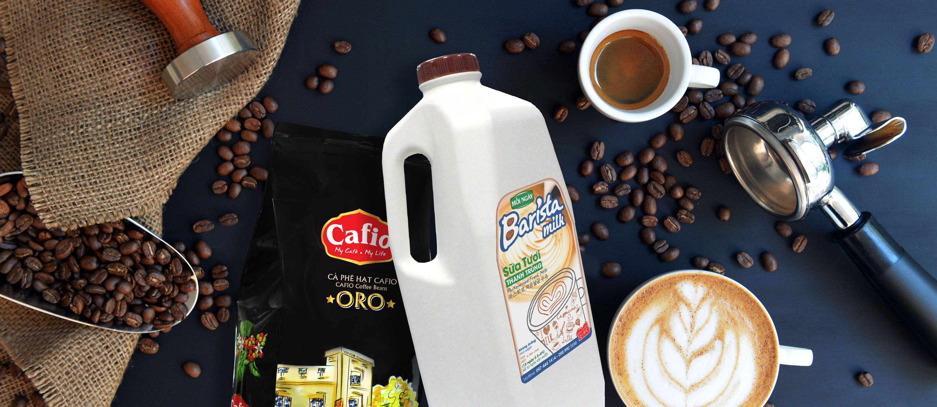 Combo 5 Bình Sữa Tươi Thanh Trùng Barista Milk 1.8 Lít Không Đường