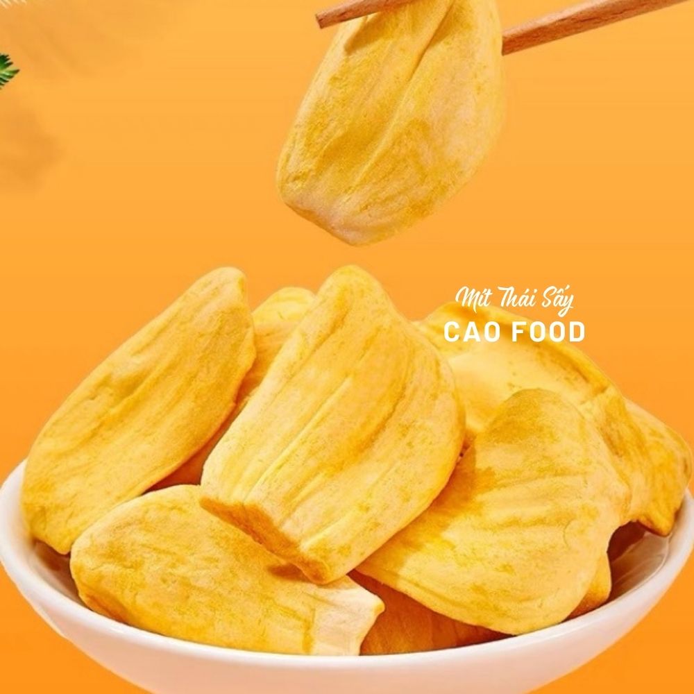Mít thái sấy giòn CAO Food từ mít Thái tự nhiên 100% sấy giòn công nghệ cao, chất lượng ăn là ghiền!