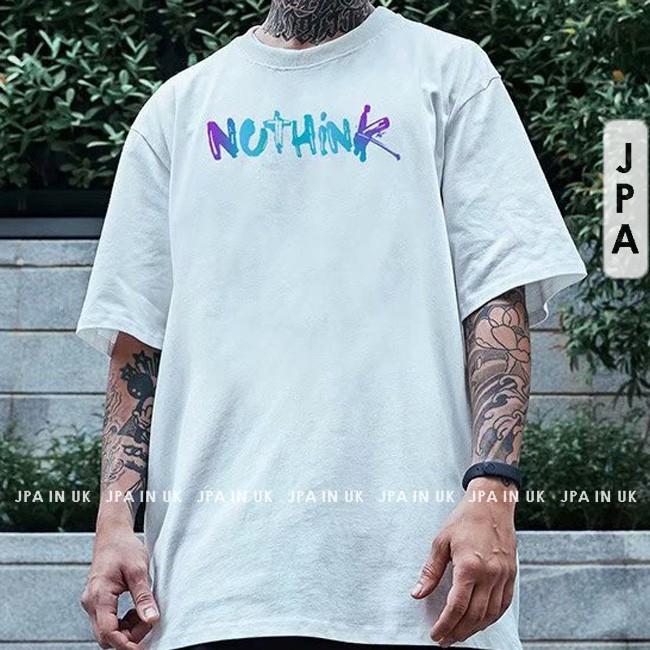 Áo Thun Unisex Tay Lỡ NOTHINK Form Rộng Nam Nữ Basic Tee Đủ Size