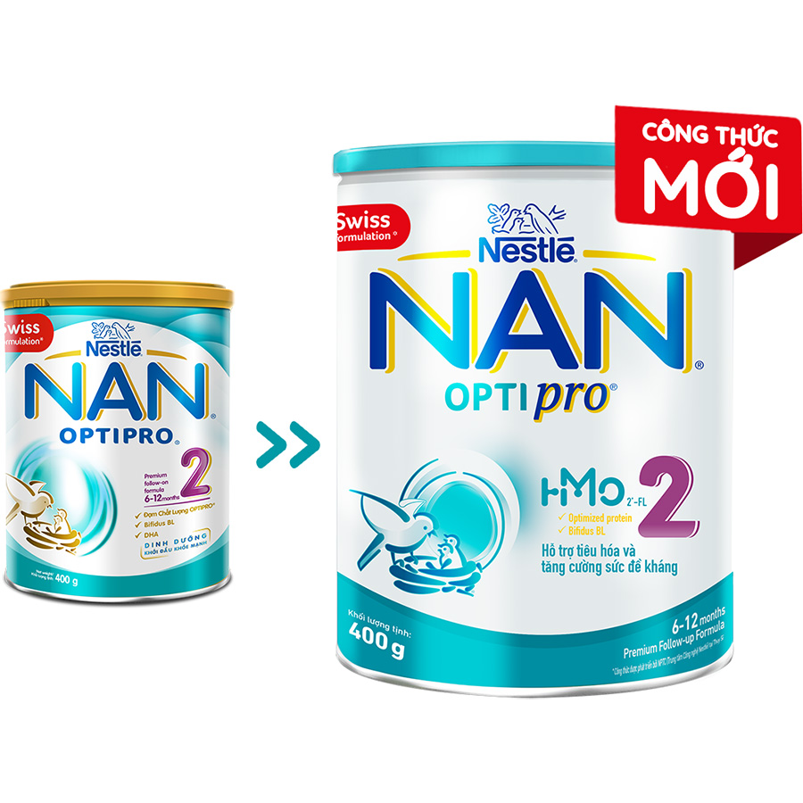 Sữa Bột Nestlé NAN OPTIPRO HM-O 2 400g