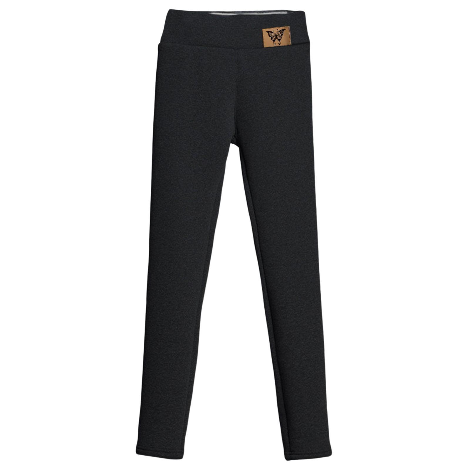 Women Fleece Lined Leggings Elastic Tights Trouser Comfortable Thermal Pants