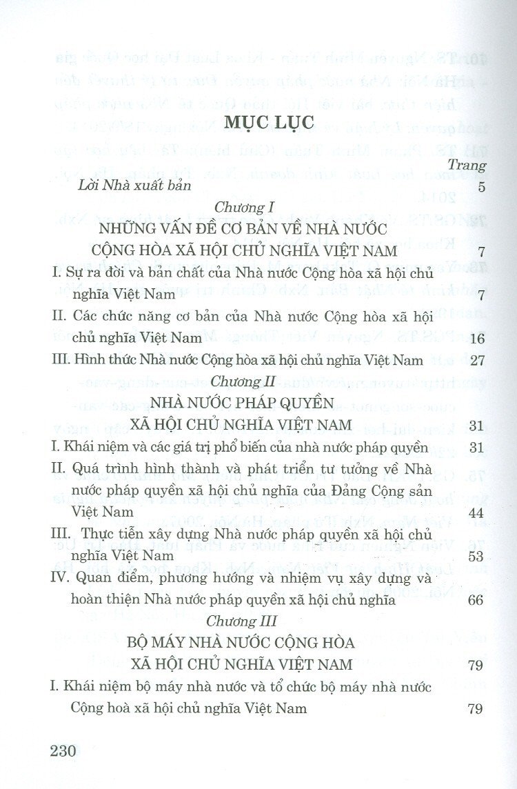 Những vấn đề cơ bản về Nhà nước và Pháp luật Việt Nam