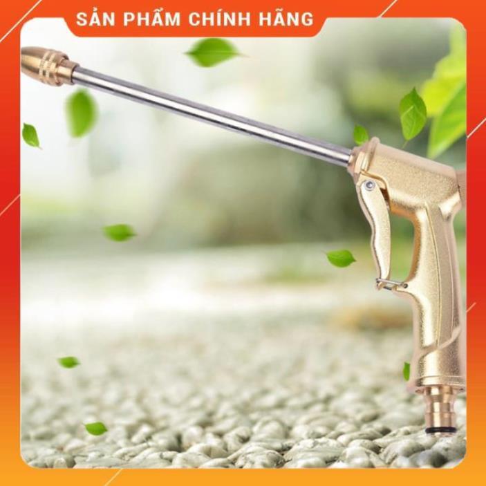 ️ Bộ dây vòi xịt nước rửa xe, tưới cây , tăng áp 3 lần, loại 7m, 10m 206701-3 đầu đồng,cút,+ khăn phượt