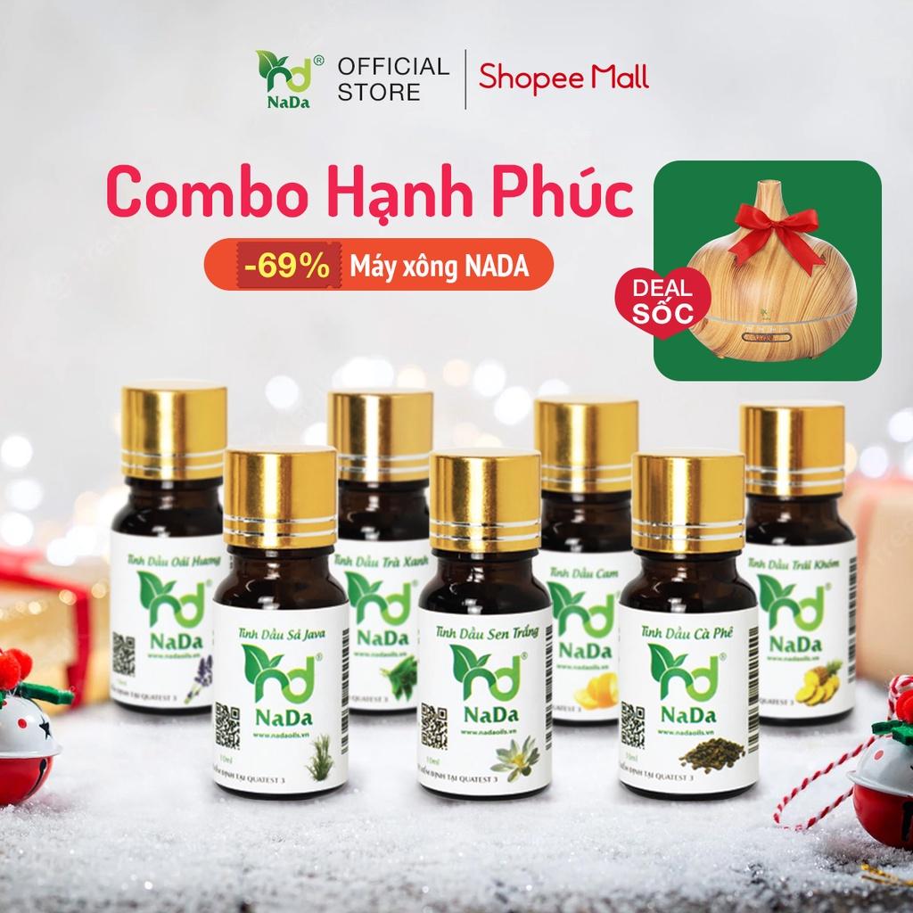 Combo 7 chai tinh dầu Nada thiên nhiên nguyên chất, 10ml