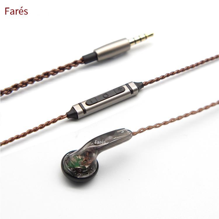 Phong cách mới nhất FAAEAL Zhensheng dòng điện thoại di động điều khiển tai nghe nút tai HIFI MX500 tai nghe đầu phẳng tai nghe loa siêu trầm có dây