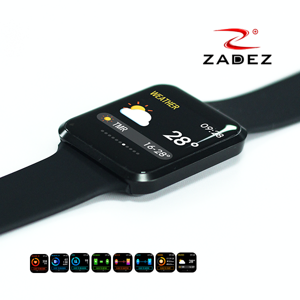 SmartWatch Đồng Hồ Thông Minh ZADEZ Square 2 Kháng Nước IP67, 8 Chế Độ Theo Dõi - Hàng Chính Hãng