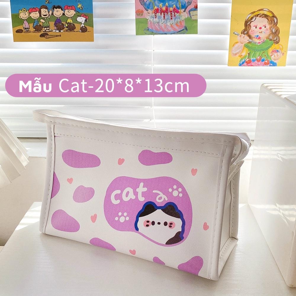 Túi đựng đồ trang điểm mỹ phẩm đồ dùng học tập dễ thương tiện lợi cho bạn nữ