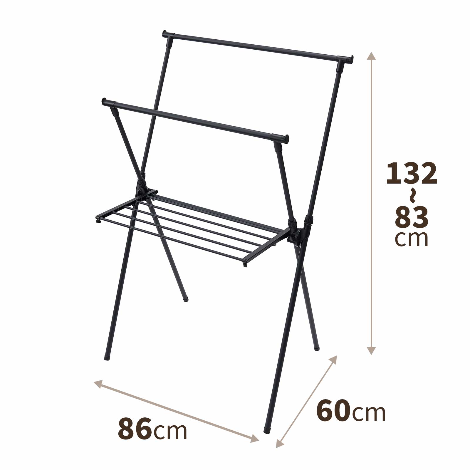 Giá Phơi Quần Áo Tiện Lợi Bằng Thép Không Gỉ TENMA, PSBK-04