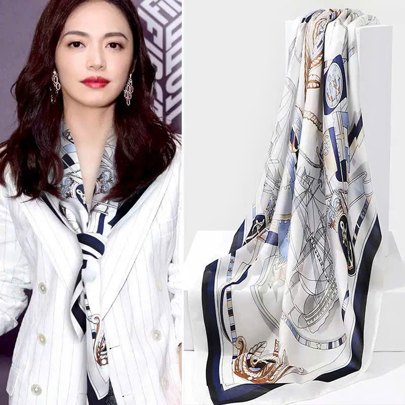 KHĂN QUÀNG CỔ KHĂN CHOÀNG LỤA VUÔNG LỚN CAO CẤP ĐA NĂNG SANG TRỌNG THANH LỊCH MÃ 17