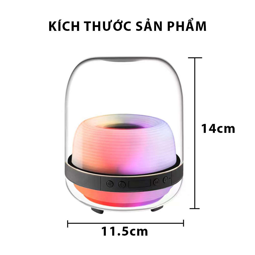 Loa Bluetooth Mini L30, dải đèn LED đổi màu nháy theo nhạc ấn tượng- D1480