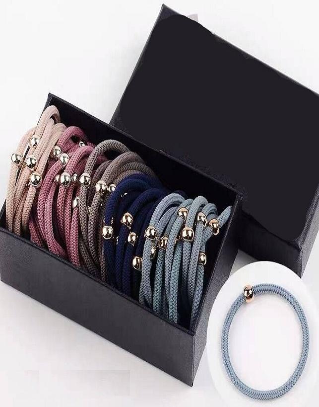 Hộp Quà Tặng 30 Dây Cột Tóc 5 Mẫu Màu Siêu Hot