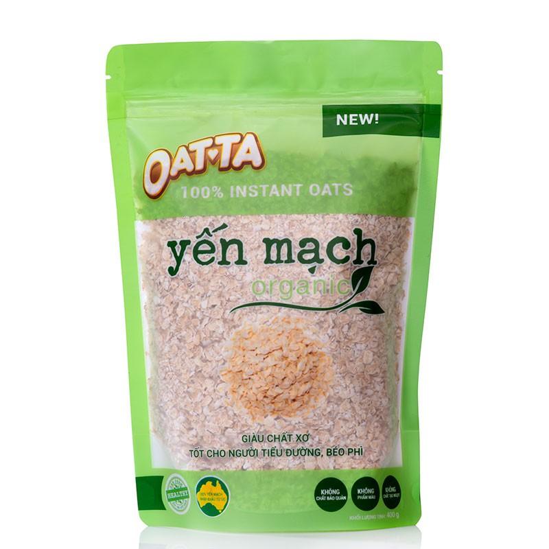 Ngũ Cốc Yến Mạch Organic  OATTA Nguyên Cám Thơm Ngon Thích Hợp Cho Người Giảm Cân Túi 400g