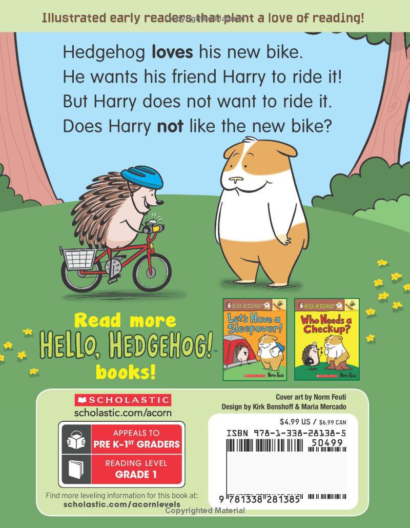 Sách ngoại văn: Hello, Hedgehog! - Book 1 - Do You Like My Bike?