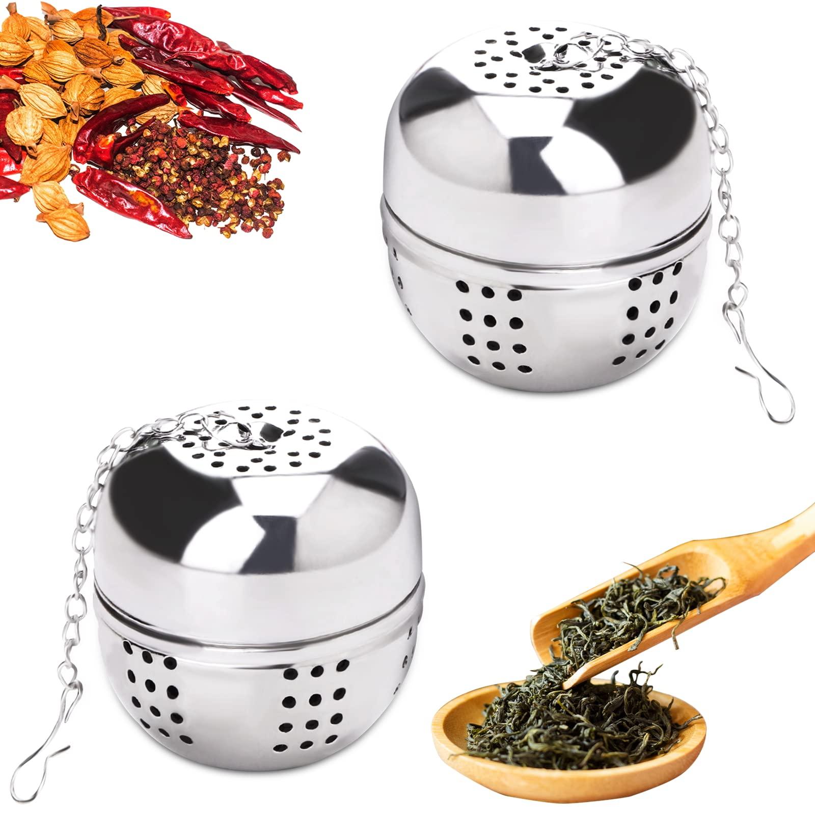 2 miếng thép không gỉ truyền trà, cửa hàng trà trong trà cho trà, gia vị và hầu hết các cốc và ấm trà