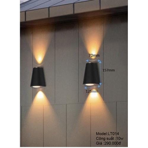 Đèn hắt tường 2 đầu LT014 -10w ,đèn phòng ngủ, đèn dẫn cầu thang, đèn trang trí, đèn tường, đèn rọi 2 đầu BH 12 tháng