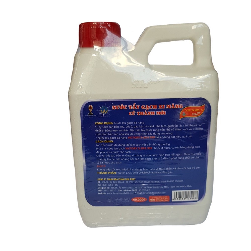 Nước tẩy gạch xi măng sifa 1.2L cũ thành mới cao cấp - tẩy trên nhiều chất liệu siêu nhanh siêu mạnh