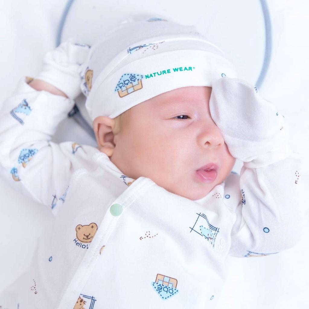 BỘ SƠ SINH DÀI TAY CHO BÉ CHẤT SỢI TRE NATURE WEAR MỀM MỊN
