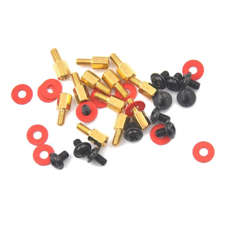 Set 20 Vòng Đệm Màu Đỏ 6.5mm 6-32-m3 Cho Bo Mạch Chủ Máy Tính
