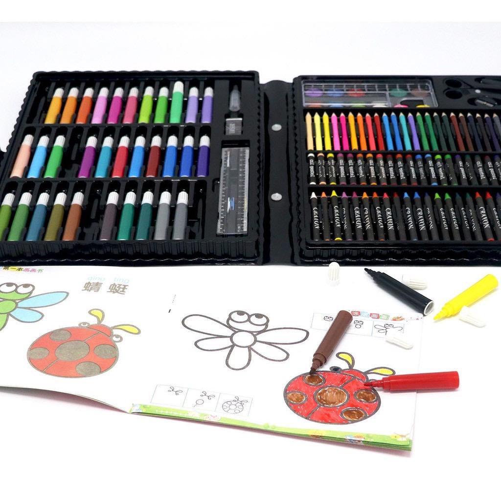 Bộ bút màu 150 chi tiết dành cho bé thoả sức sáng tạo