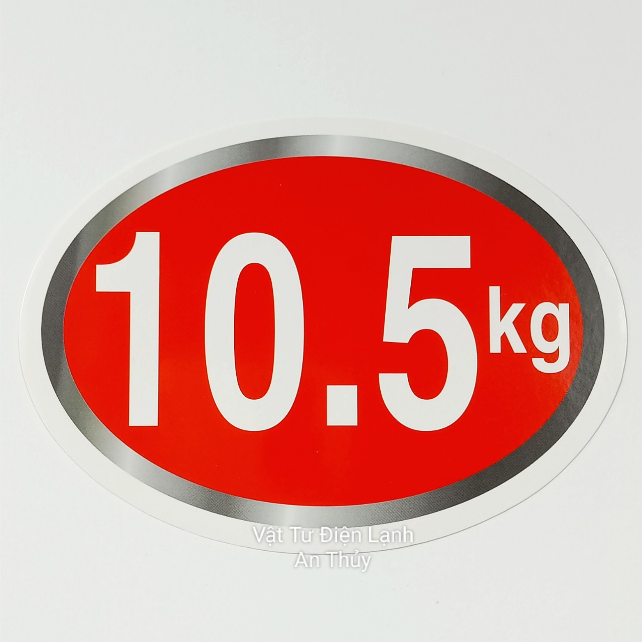 Combo 10 tem 10.5kg dán máy giặt - Tem KG máy giặt - Tem số máy giặt - Tem trang trí máy giặt - Tem trọng lượng máy giặt