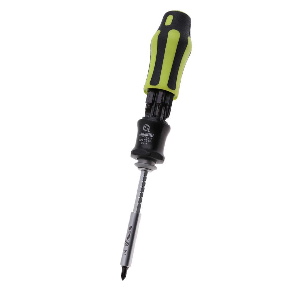 6 In 1 Opening Repair Tools Kit Screwdriver Phillips/Slotted Screwdrivers