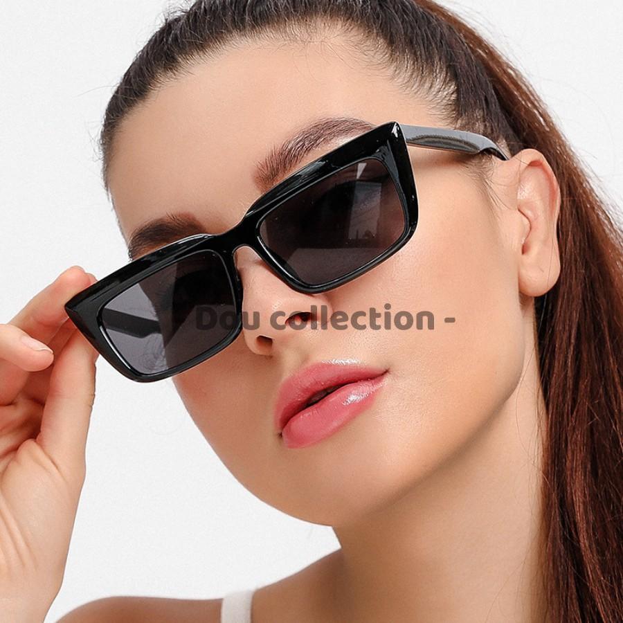Kính Mát Cao Cấp Mắt Mèo Hình Vuông Retro Gọng Nhựa Phong Cách Châu Âu - Mã MK024