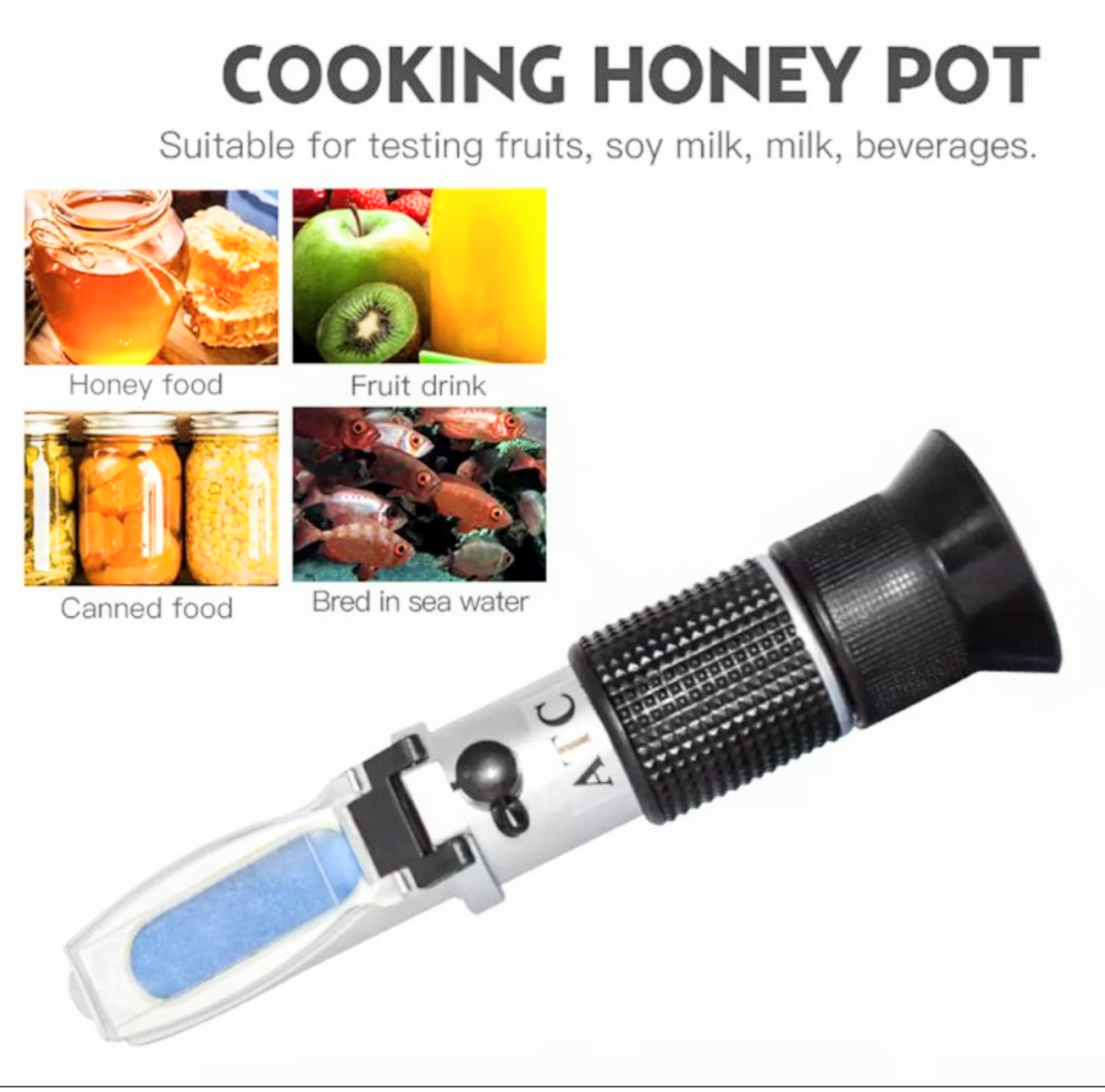 MÁY THIẾT BỊ ĐO KHÚC XẠ ĐO KIỂM TRA NỒNG ĐỘ ĐƯỜNG ĐỘ MẶN CẦM TAY TIỆN DỤNG MẪU MỚI HÀNG CAO CẤP LOẠI TỐT CHUẨN