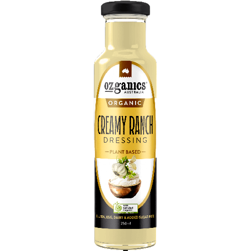 Sốt Salad Hữu Cơ Kem Ranch Ozganics - Creamy Ranch Dressing Chai 250ml