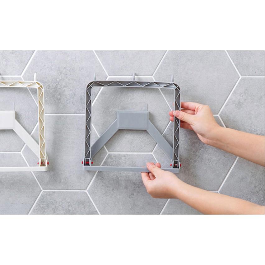 Giá treo chậu rửa dán tường có 3 móc tiện dụng