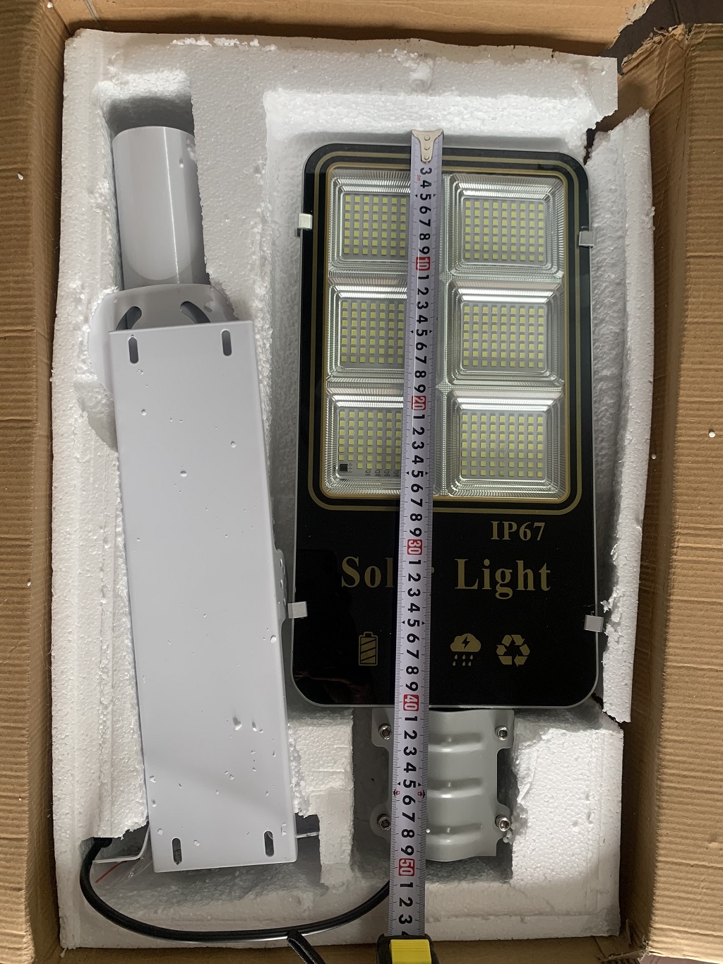 Đèn Năng Lượng Mặt Trời 6 Khoang 300W Solar Light - Đèn Đường Phố Năng Lượng Mặt Trời | Sản phẩm sử dụng 100% năng lượng mặt trời, chống nước tiêu chuẩn IP-67