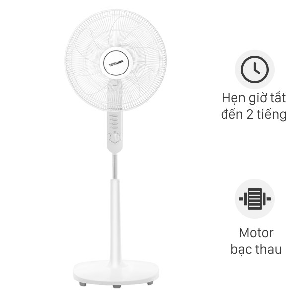 Quạt đứng Toshiba F-LSA10VN màu Xám - Hàng chính hãng