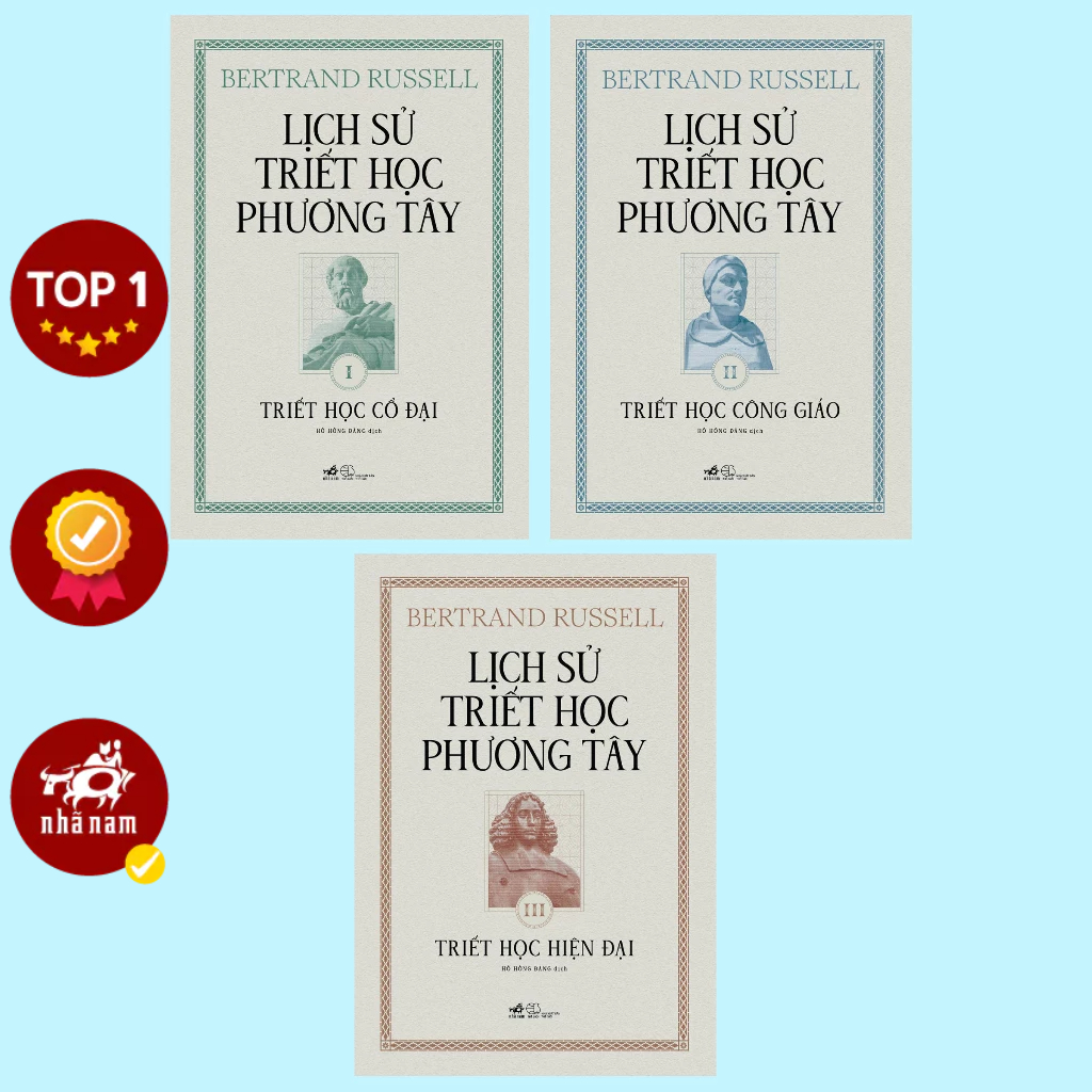 Sách - Combo Lịch sử triết học phương Tây - Nhã Nam Official