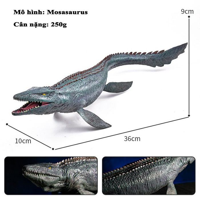 Đồ Chơi Mô Hình Khủng Long Mosasaurus Cho Bé. Loài Thuỷ Quái Vô Đối Của Kỷ Phấn Trắng