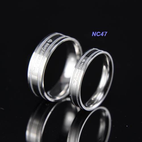 KHẮC TÊN Nhẫn cặp tình nhân rẻ NC47 giá 1 chiếc