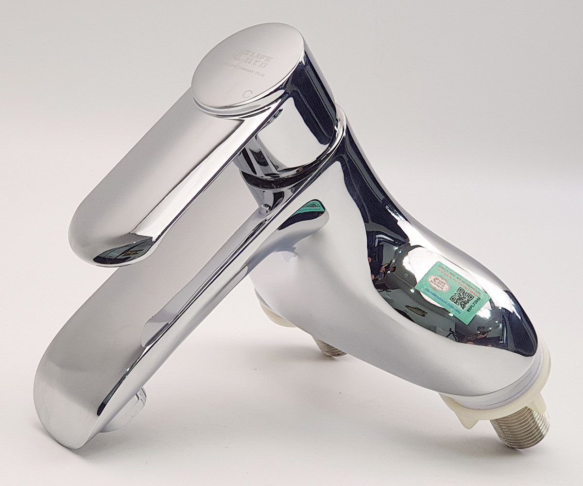 Vòi Lavabo nóng lạnh 2 chân Đồng mạ Chrome Eurolife EL-VIO03