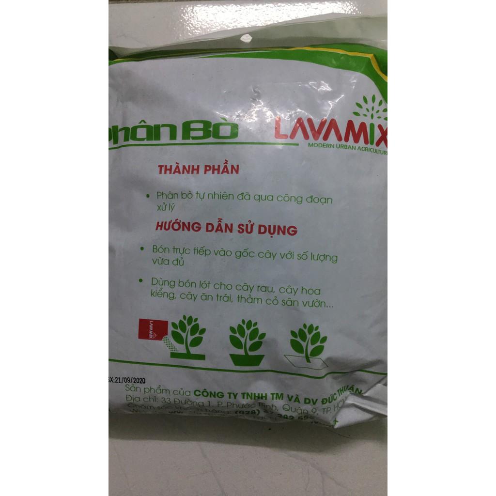 PHÂN BÒ SẠCH LAVAMIX BÓN CHO CÂY TRỒNG GÓI 10 LÍT